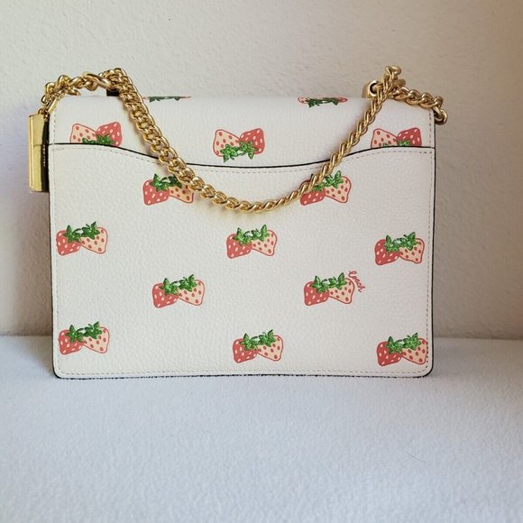 2022 Coach Klare Crossbody With Strawberry Print CB599 - Picture 2 of 9